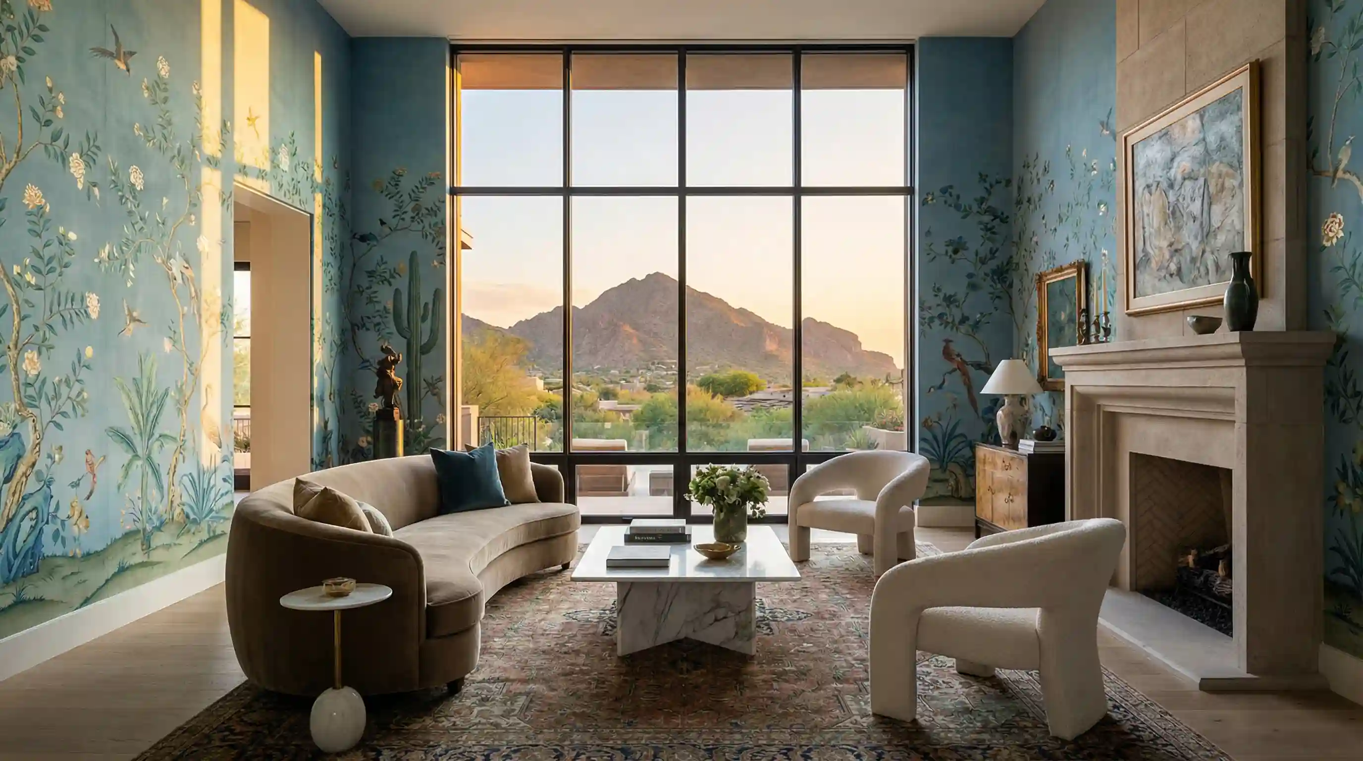Historic home wallpaper installation Houston TX