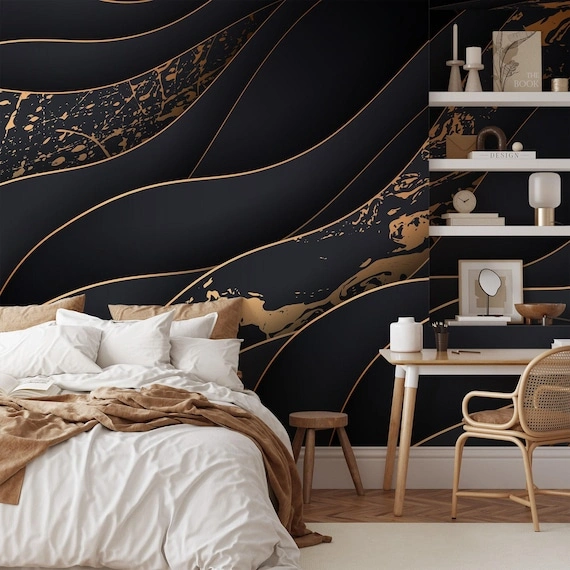 Hallway wallpaper installation Houston TX